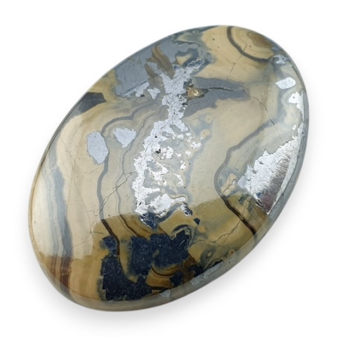 Schalenblende agate cabochon 30x21 mm no 10