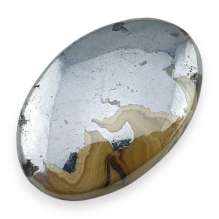 Agat schalenblende kaboszon 31x21 mm nr 26