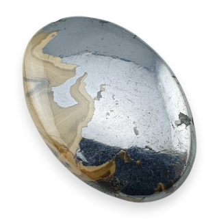 Agat schalenblende kaboszon 31x21 mm nr 26