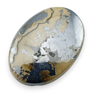 Agat schalenblende kaboszon 31x22 mm nr 8