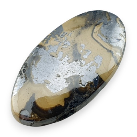 Schalenblende agate cabochon 35x18 mm no 15