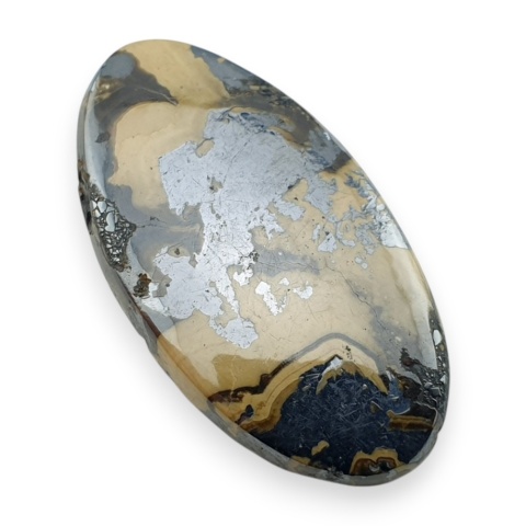 Schalenblende agate cabochon 35x18 mm no 15