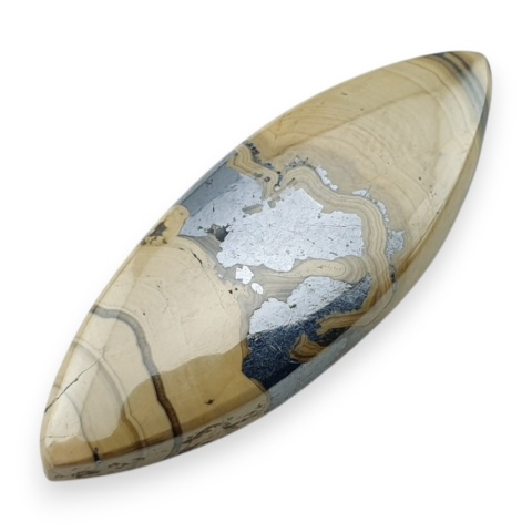 Schalenblende agate cabochon 36x13 mm no 11