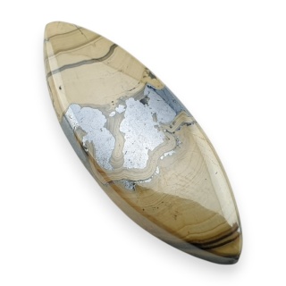 Agat schalenblende kaboszon 36x13 mm nr 11