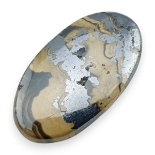 Agat schalenblende kaboszon 39x22 mm nr 12