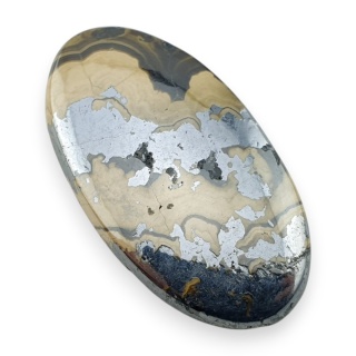 Agat schalenblende kaboszon 39x22 mm nr 12