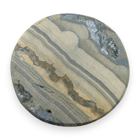 Schalenblende agate cabochon fi 26 mm no 19