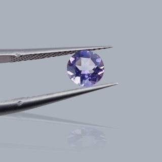 Round faceted amethyst dia 5 mm 1 pc