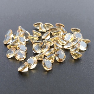 Citrine round faceted dia 6 mm 1 pc