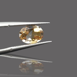 Citrine oval faceted 8x6 mm 1 pc