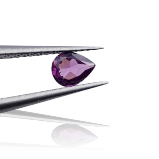 Rhodolite garnet teardrop faceted 5x4 mm 1 pc