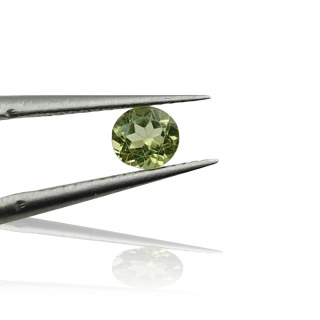 Round faceted peridot dia 4 mm 1 pc