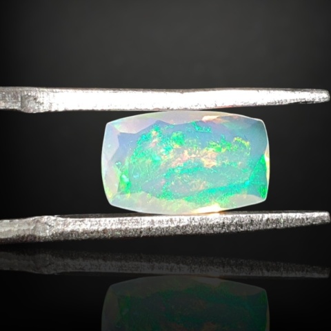 Ethiopian faceted opal 10x6 mm no A117