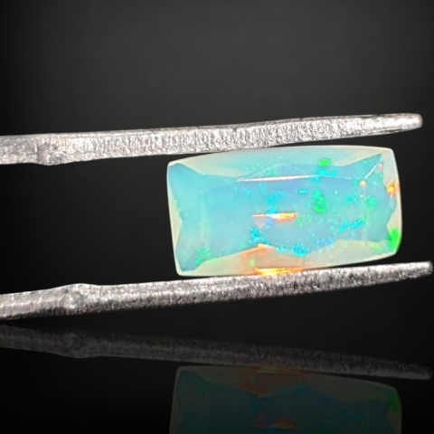 Ethiopian faceted opal 10x6 mm no A156