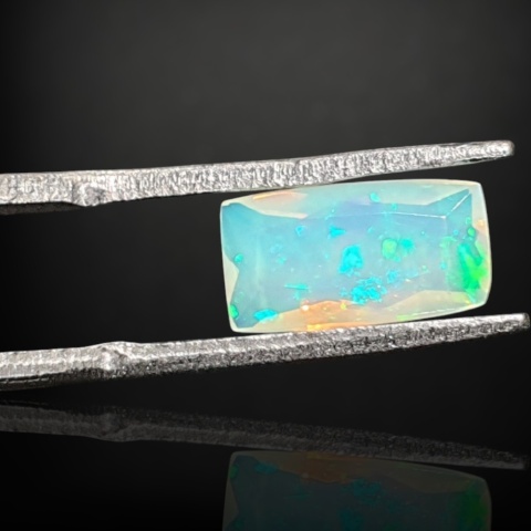 Ethiopian faceted opal 10x6 mm no A156