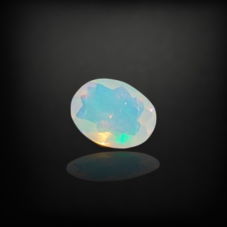 Ethiopian faceted opal 10x7 mm no A124