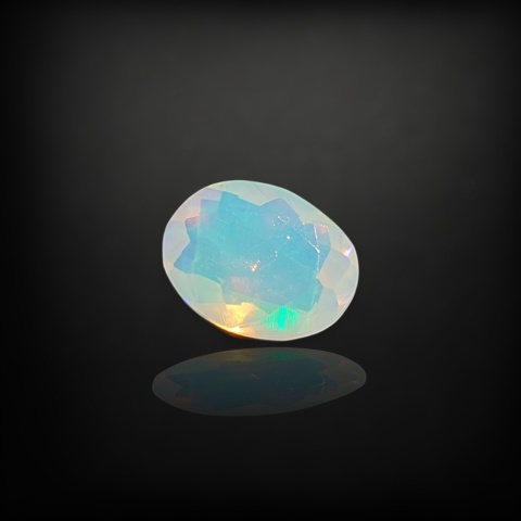 Ethiopian faceted opal 10x7 mm no A124