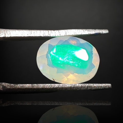 Ethiopian faceted opal 10x7 mm no A124