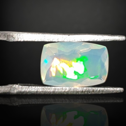Ethiopian faceted opal 10x7 mm no A129