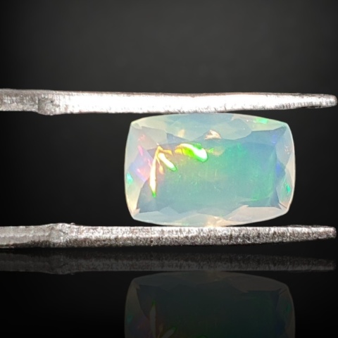 Ethiopian faceted opal 10x7 mm no A129