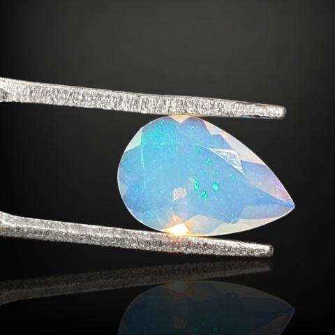 Ethiopian faceted opal 10x7 mm no A151