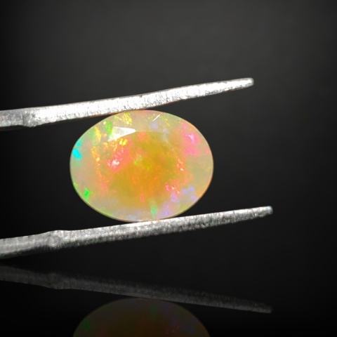 Ethiopian faceted opal 11x8 mm no A137