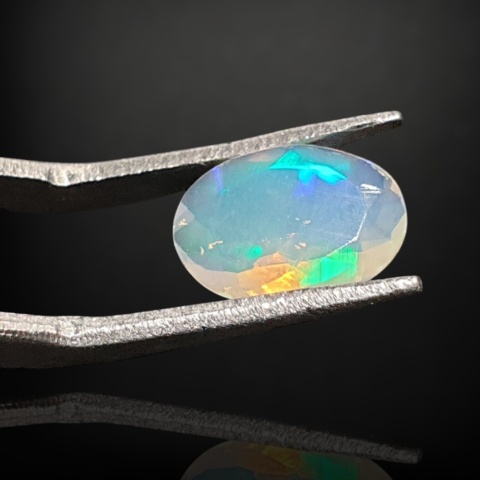 Ethiopian faceted opal 11x8 mm no A154