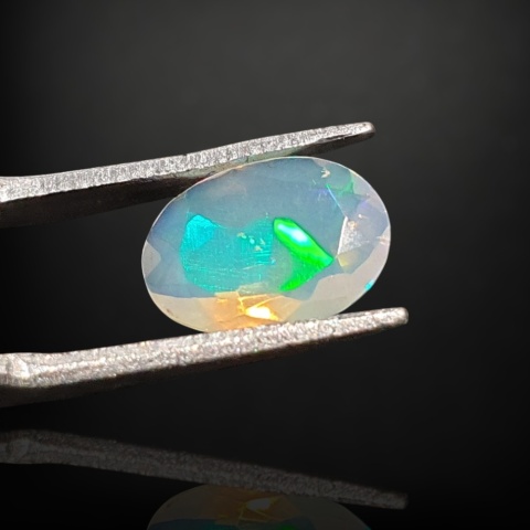 Ethiopian faceted opal 11x8 mm no A154