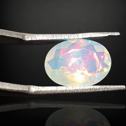 Ethiopian faceted opal 12x9 mm no A112