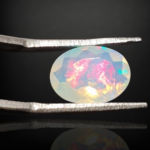 Ethiopian faceted opal 12x9 mm no A112