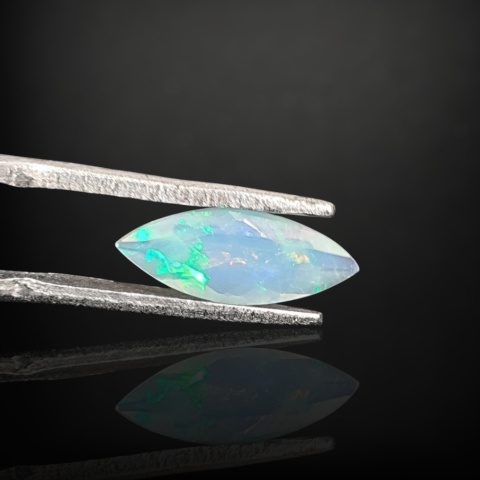 Ethiopian faceted opal 13x5 mm no A187