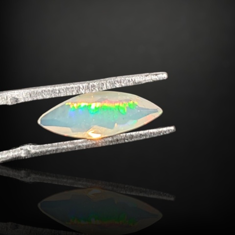 Ethiopian faceted opal 13x5 mm no A196