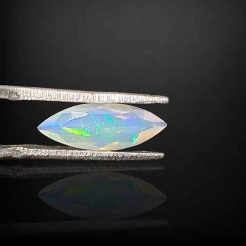 Ethiopian faceted opal 14x5 mm no A161