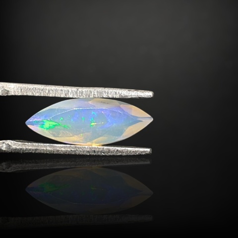 Ethiopian faceted opal 14x5 mm no A161