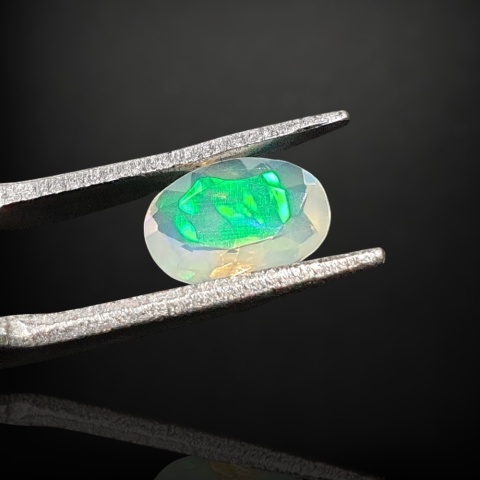 Ethiopian faceted opal 8x6 mm no A134