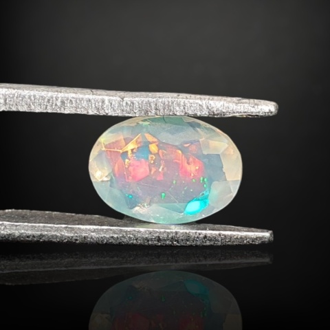 Ethiopian faceted opal 8x6 mm no A134