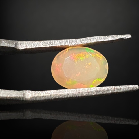 Ethiopian faceted opal 8x7 mm no A133