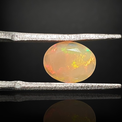 Ethiopian faceted opal 8x7 mm no A133