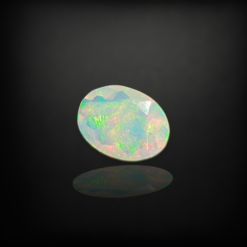 Ethiopian faceted opal 9x6 mm no A132