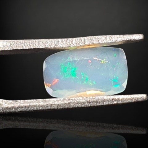 Ethiopian faceted opal 9x6 mm no A144