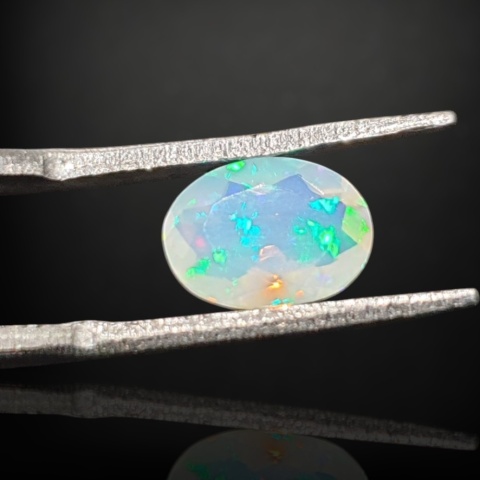 Ethiopian faceted opal 9x6 mm no A148