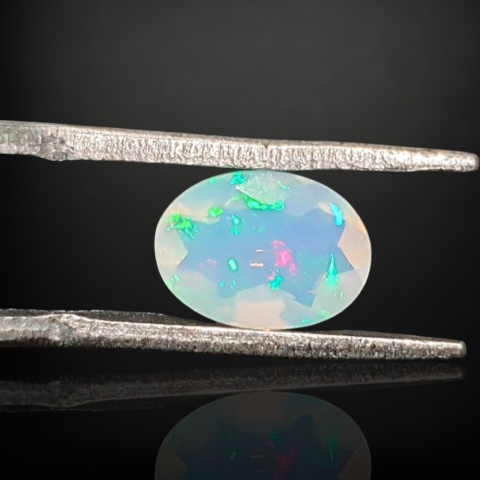 Ethiopian faceted opal 9x6 mm no A148