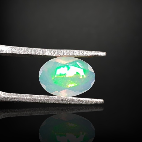 Ethiopian faceted opal 9x6 mm no A181