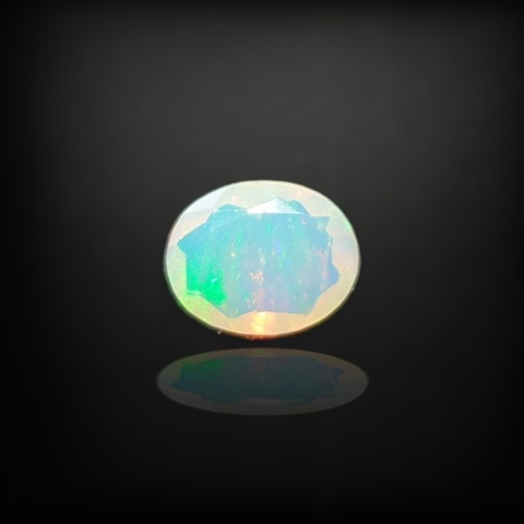 Ethiopian faceted opal 9x7 mm no A107