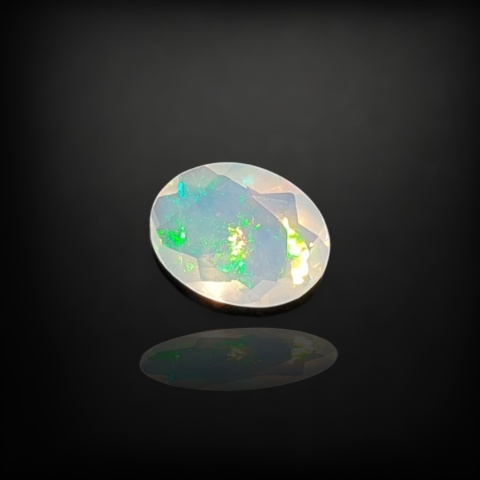 Ethiopian faceted opal 9x7 mm no A111