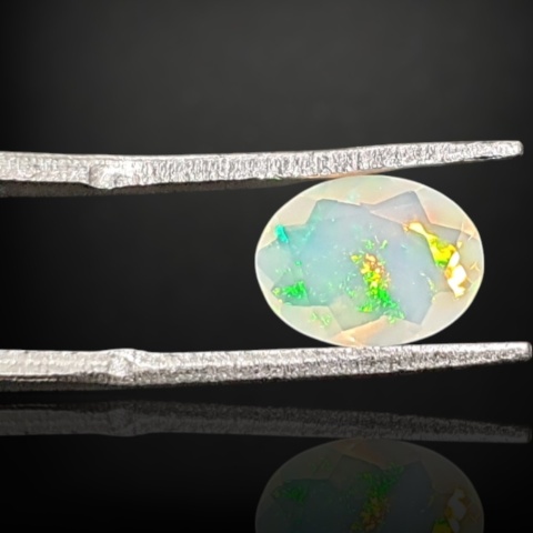 Ethiopian faceted opal 9x7 mm no A111