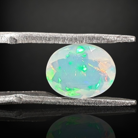 Ethiopian faceted opal 9x7 mm no A116
