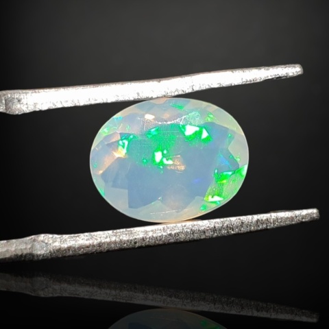Ethiopian faceted opal 9x7 mm no A116