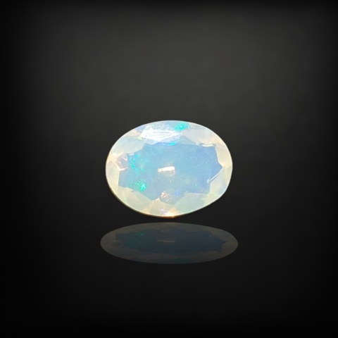Ethiopian faceted opal 9x7 mm no A122