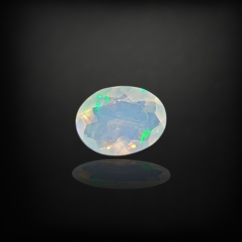 Ethiopian faceted opal 9x7 mm no A126